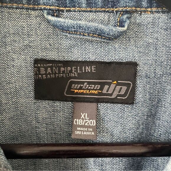 Vintage Medium Wash Zip & Snap Classic Denim Jean Jacket - Picture 5 of 10